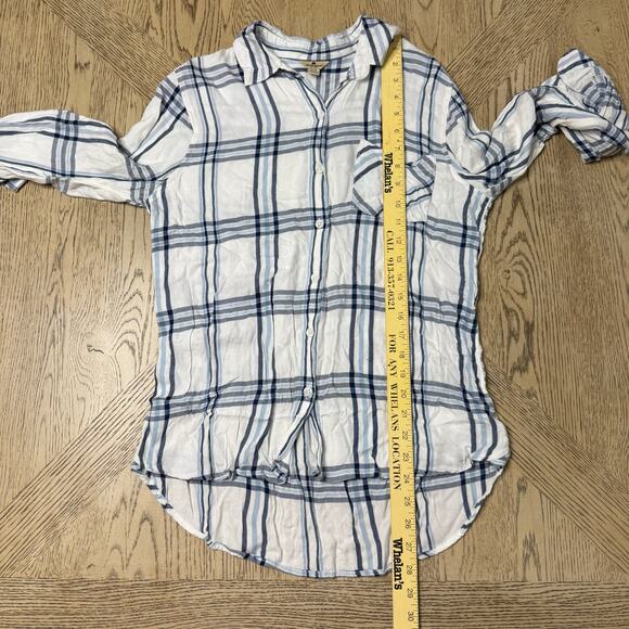 Woolrich Women’s M Plaid Long Sleeve Button Down Flannel Shirt - Picture 4 of 9